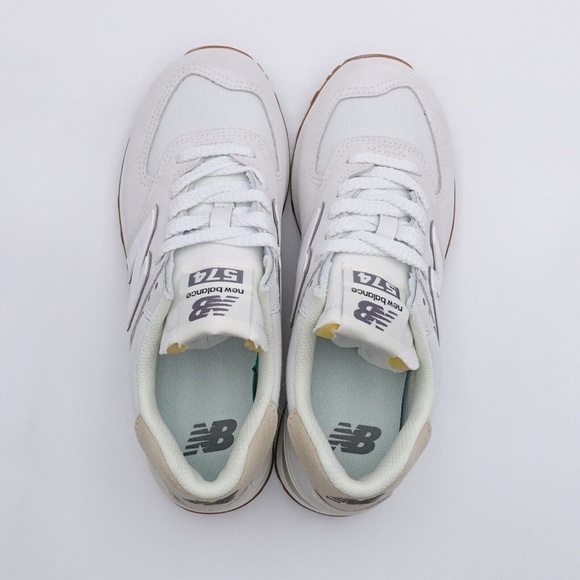 NEW New Balance 574 Sneakers WL574NO2 Reflection Angora - Picture 4 of 16